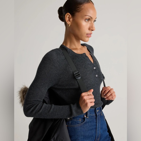 Quince Responsible Down Hooded Long Parka Size Medium - Picture 7 of 16